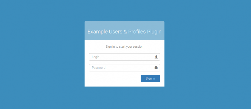 Users and profiles Plugin